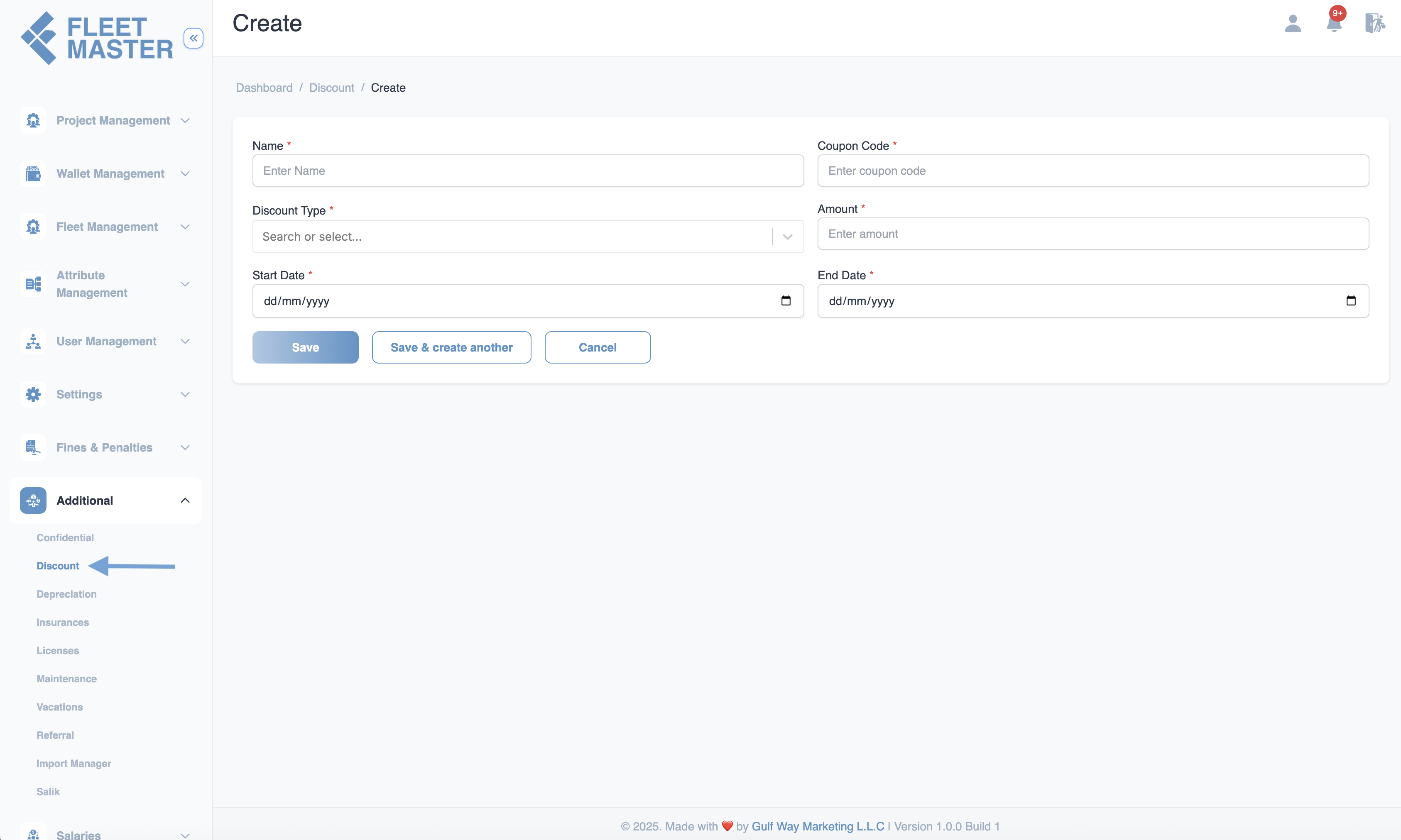 Discount Settings Banner