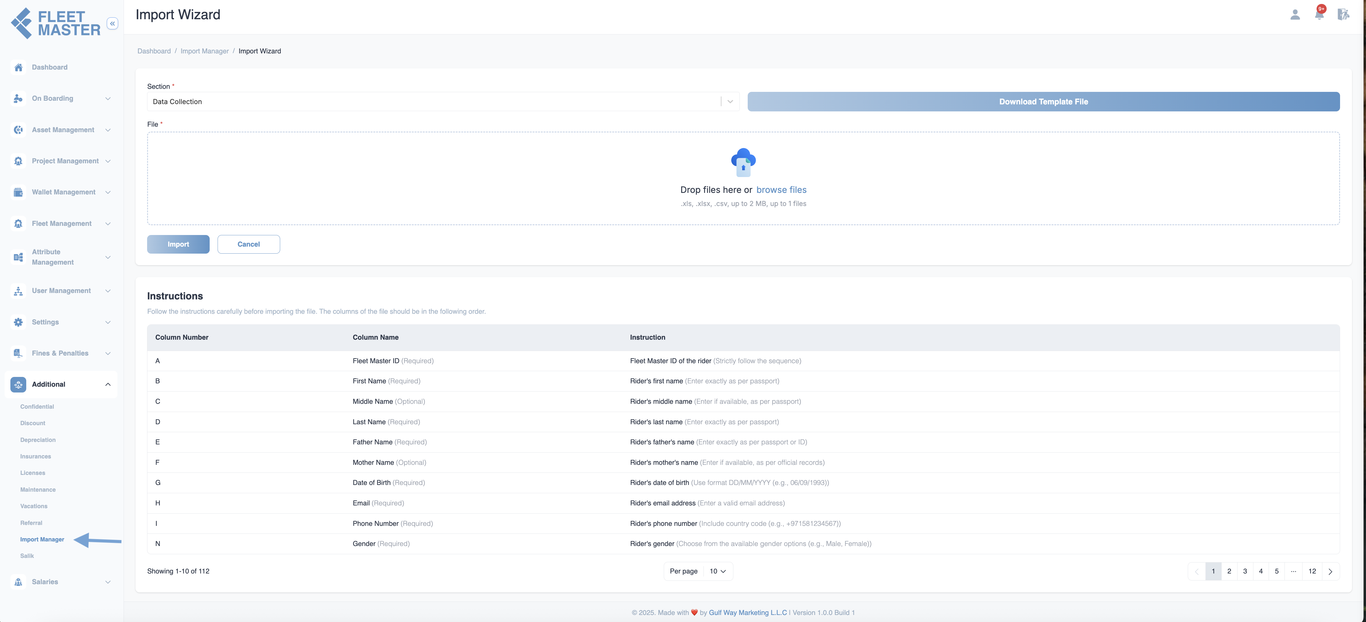 Import Manager Banner