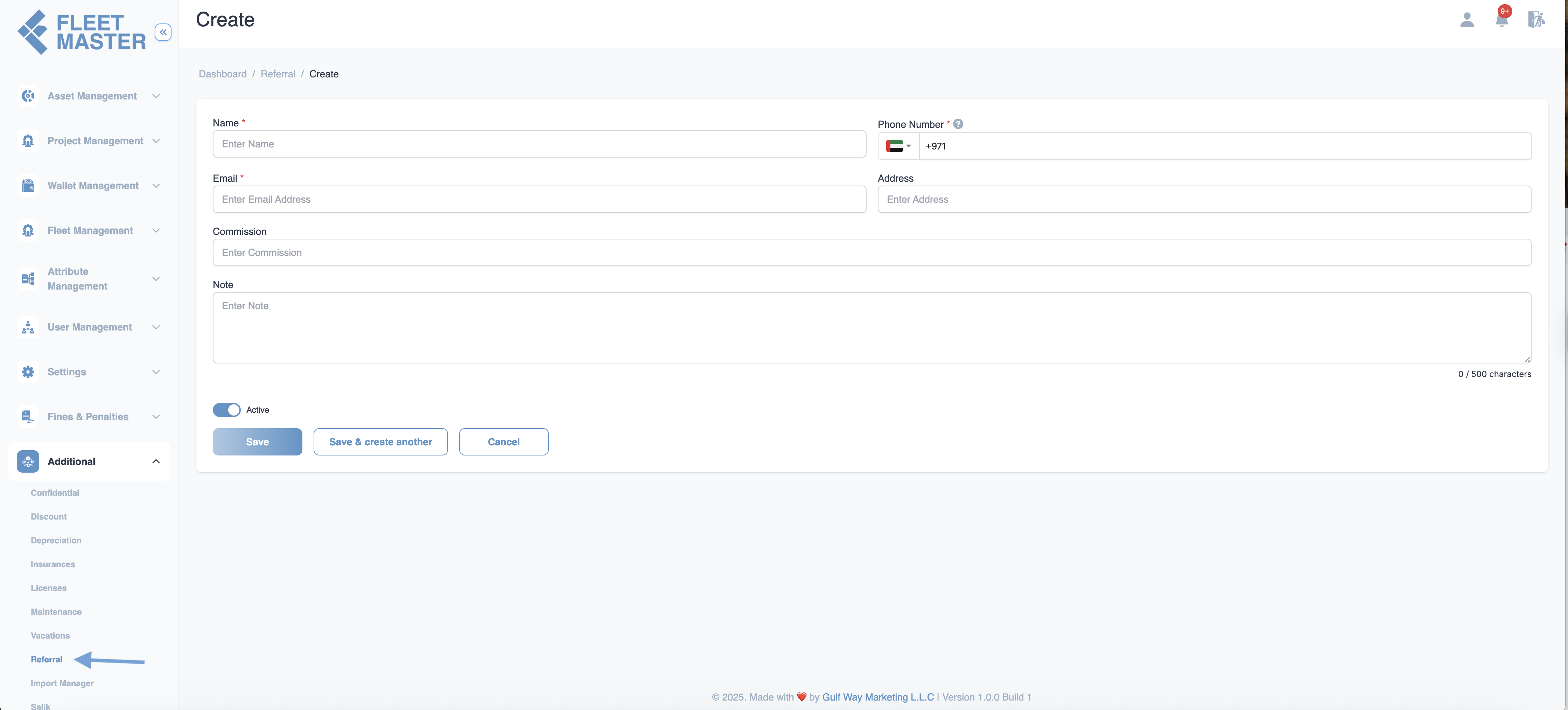 Referral Settings Banner